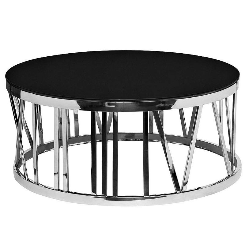 Стол V-section Table 100 Хром Глянцевый черный Стол V-section Table 100 Хром Глянцевый черный в Рязани | Loft Concept