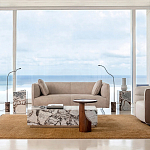 Приставной столик из массива дерева Walnut варинант исполнения - 8 | Loft Concept в Рязани