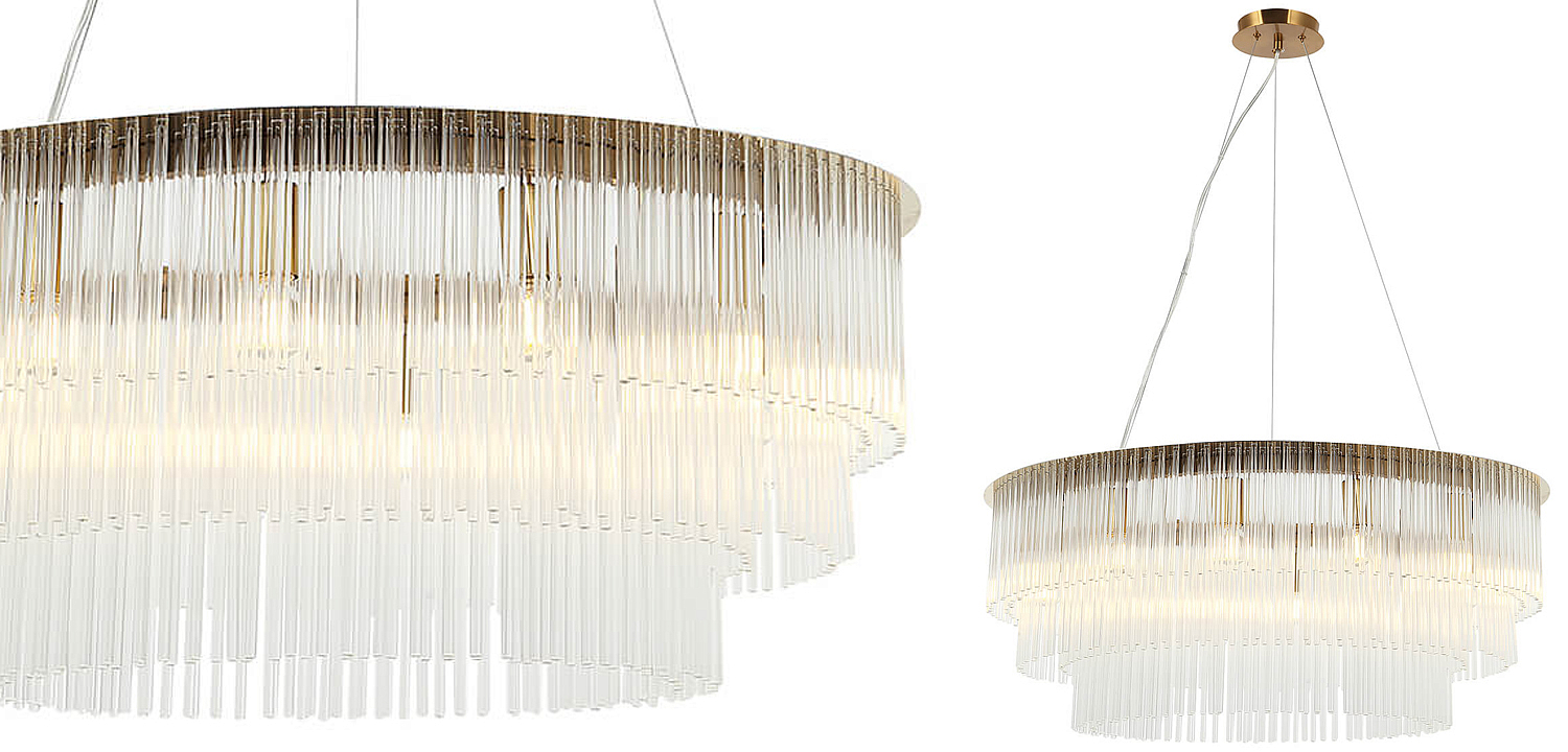 Люстра Harrison Chandelier gold 12 lamp Люстра Harrison Chandelier gold 12 lamp - Loft-Concept в Рязани