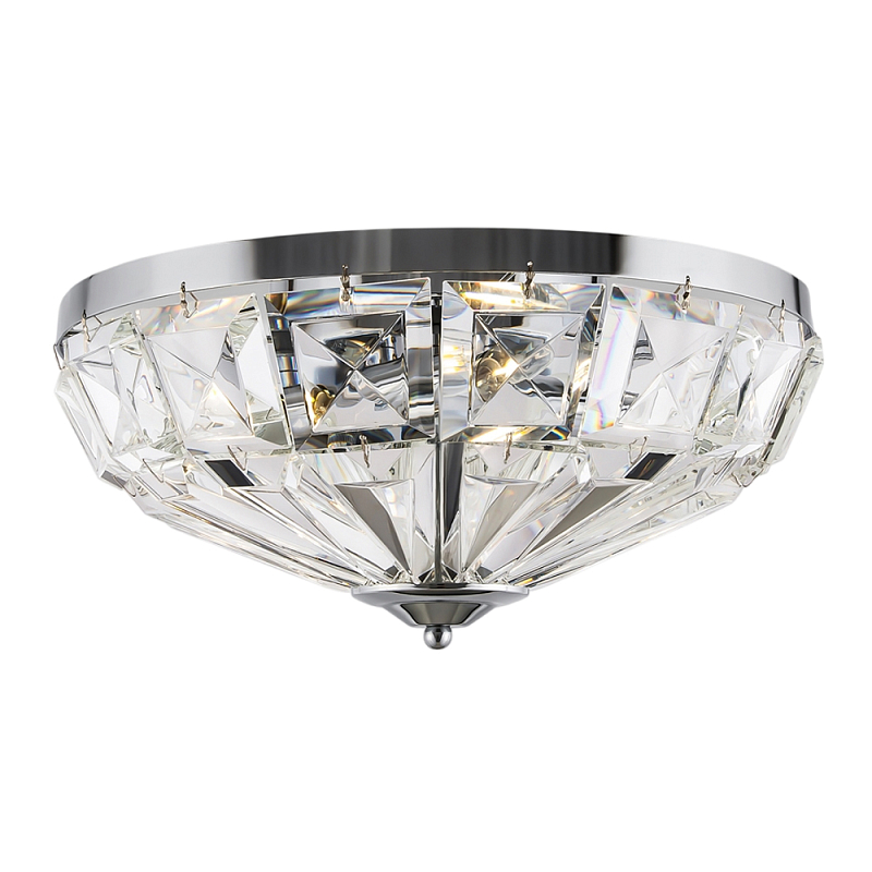 Потолочный светильник Facet E14х4 Хром Прозрачный в Рязани | Loft Concept 