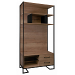 Стеллаж под TV в стиле лофт с открытыми полками и ящиками Urban Style Space варинант исполнения - 1 | Loft Concept в Рязани