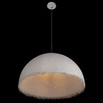 Подвесной светильник в форме купола белого цвета с ажурной бахромой Tactile Line варинант исполнения - 5 | Loft Concept в Рязани