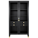 Дизайнерский шкаф витрина Elsa Dreams Black с 4-мя ящиками варинант исполнения - 1 | Loft Concept в Рязани