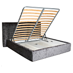 Кровать двуспальная серая с подъемным механизмом  Selecting the Best варинант исполнения - 2 | Loft Concept в Рязани