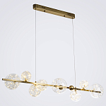 Дизайнерская линейная люстра с гирляндой внутри стеклянных плафонов Iona Garland Chandelier варинант исполнения - 2 | Loft Concept в Рязани