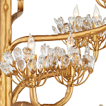 Люстра золотая в виде растения Golden Flower Glade варинант исполнения - 1 | Loft Concept в Рязани