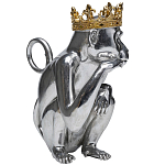 Статуэтка обезьяна в короне серебряная Golden Monkey варинант исполнения - 4 | Loft Concept в Рязани