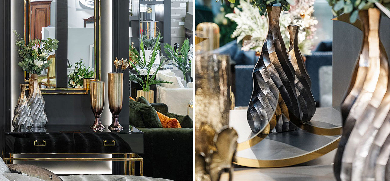 Ваза Top black and gold Ваза Top black and gold - Loft-Concept в Рязани