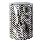 Столик круглый с инкрустацией Laura Black варинант исполнения - 1 | Loft Concept в Рязани