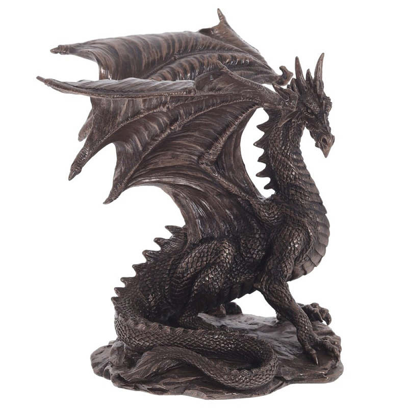 Декоративная статуэтка Дракон Dragon Brown Statuette Коричневый Декоративная статуэтка Дракон Dragon Brown Statuette Коричневый в Рязани | Loft Concept