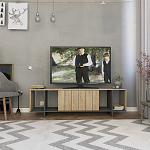 ТВ-тумба с откидной дверцей и 4-мя полками ZITANO TV STAND OAK варинант исполнения - 1 | Loft Concept в Рязани