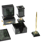 Настольный письменный набор из нефрита в подарочной коробке Victorious варинант исполнения - 5 | Loft Concept в Рязани