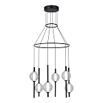 Люстра светодиодная с 6-ю сферическими стеклянными плафонами Splatter варинант исполнения - 1 | Loft Concept в Рязани