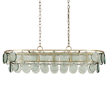 Люстра овальной формы с каскадом из декоративных элементов Harmony of Light варинант исполнения - 3 | Loft Concept в Рязани