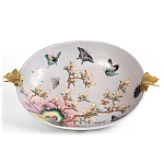 Белое фарфоровое блюдо с изображением бабочек Eden Garden варинант исполнения - 2 | Loft Concept в Рязани