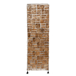 Торшер из перламутра на металлическом каркасе Indonesian Tower 2 варинант исполнения - 1 | Loft Concept в Рязани