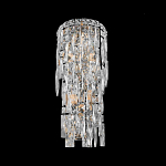 Бра с каскадом из прозрачного хрусталя и корпусом из металла цвета хром Constant Sparks варинант исполнения - 3 | Loft Concept в Рязани