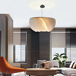 Подвесной светильник с белыми изящными декоративными лепестками Volumetric Petal Lamp варинант исполнения - 5 | Loft Concept в Рязани