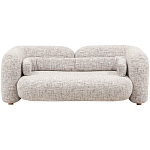 Дизайнерский двухместный диван с мягкими спинкой и подлокотниками бежевый Madelaine Sofa Beige варинант исполнения - 1 | Loft Concept в Рязани