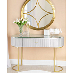 Консоль овальная на золотистых фигруных ножках Wall Console варинант исполнения - 4 | Loft Concept в Рязани