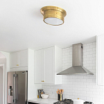 Потолочный светильник круглый цвета состаренная латунь Modern Simple Ceiling Light варинант исполнения - 3 | Loft Concept в Рязани