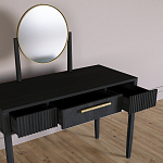 Туалетный Стол с зеркалом Primo Черный дуб варинант исполнения - 7 | Loft Concept в Рязани