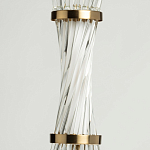 Подвесной светильник с цилиндром из прозрачных стеклянных трубок Nembus варинант исполнения - 7 | Loft Concept в Рязани