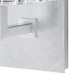 Бра серебряное с фактурным прозрачным абажуром Optical Crystal варинант исполнения - 2 | Loft Concept в Рязани