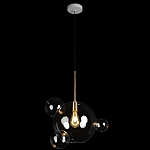 Подвесной светильник со стеклянными плафоном в виде шара и золотыми деталями & Coombes варинант исполнения - 2 | Loft Concept в Рязани