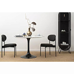 Стул мягкий Alfie Chair черный варинант исполнения - 6 | Loft Concept в Рязани