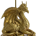Настольная лампа с абажуром Дракон Golden Dragon Lamp Beige варинант исполнения - 6 | Loft Concept в Рязани