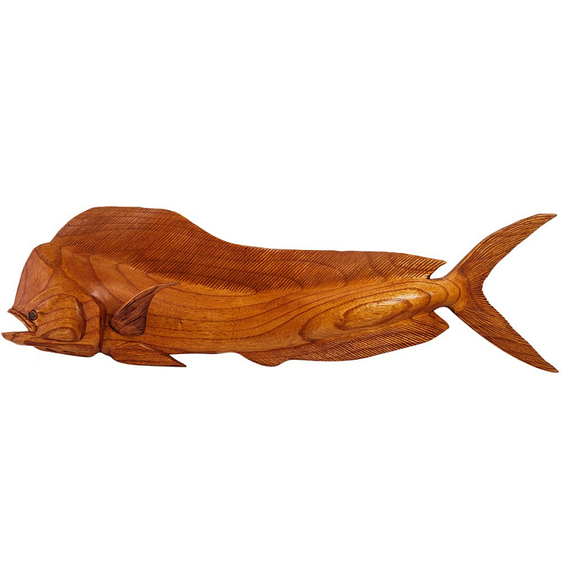 Статуэтка деревянная в виде рыбы Fish of the World Коричневый Статуэтка деревянная в виде рыбы Fish of the World Коричневый в Рязани | Loft Concept