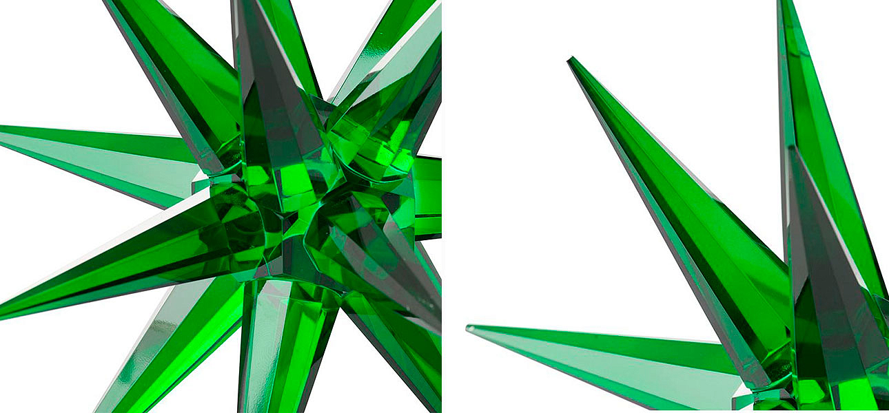 Статуэтка стеклянная зеленая звезда Green Star Статуэтка стеклянная зеленая звезда Green Star - Loft-Concept в Рязани