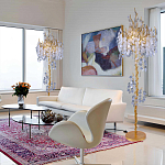 Торшер в виде золотого дерева с листьями FAIRYTREE Light варинант исполнения - 3 | Loft Concept в Рязани