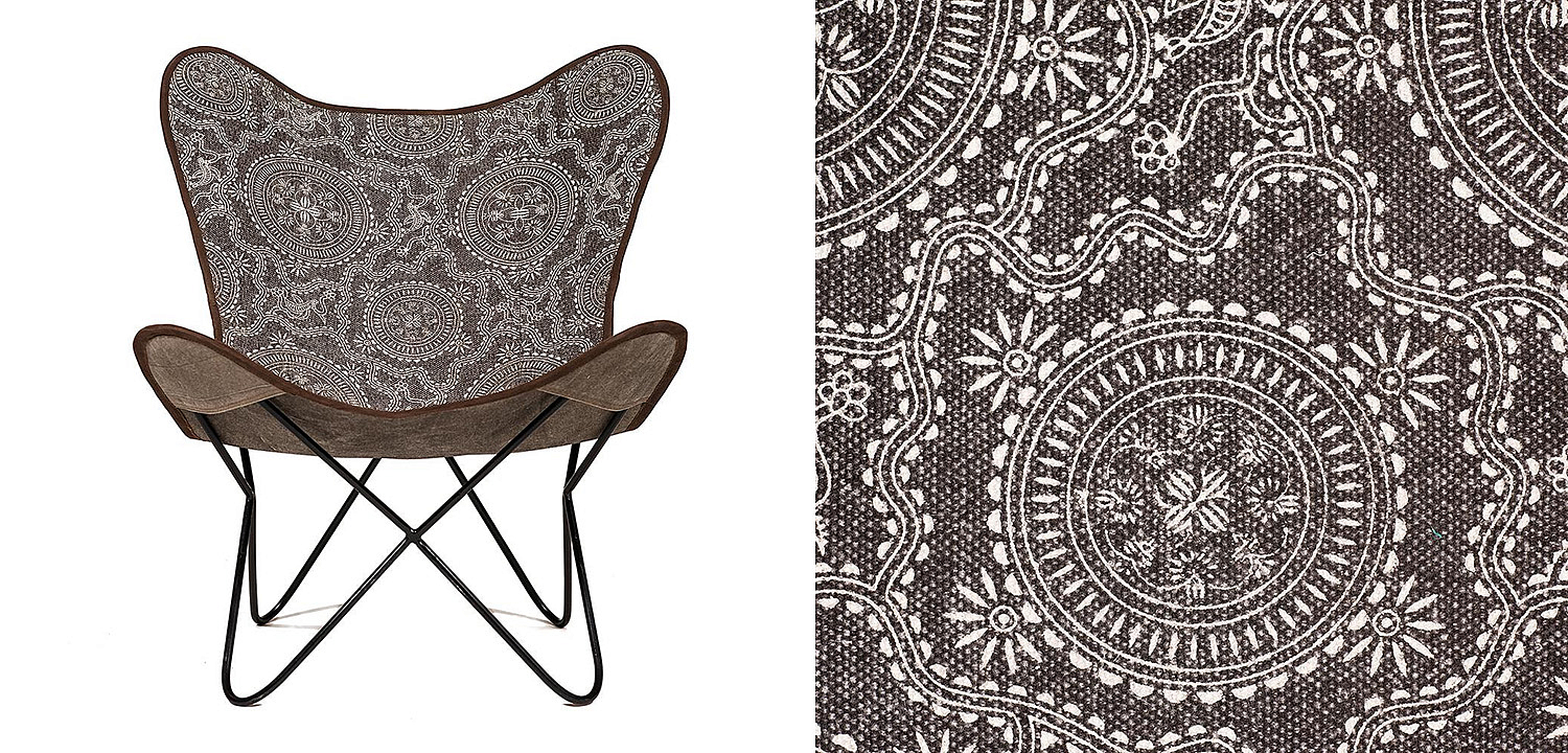 Кресло Indian black and white pattern - Loft-Concept в Рязани