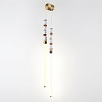 Бра с 2-мя вертикальными акриловыми светодиодными трубками и декоративными шариками PEARLS Suspension варинант исполнения - 1 | Loft Concept в Рязани