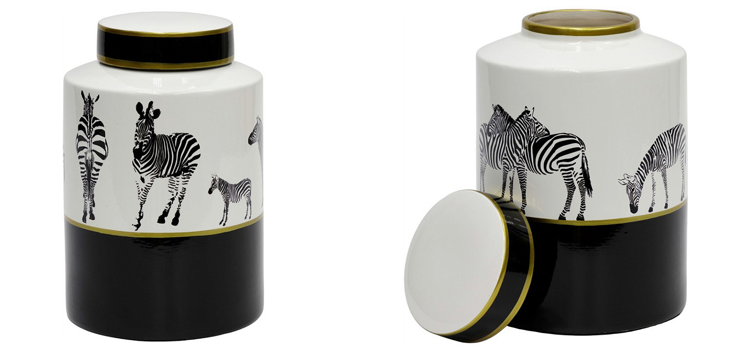 Ваза Zebra Vase white and black 26 Ваза Zebra Vase white and black 26 - Loft-Concept в Рязани