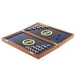 Нарды с гравюрой из натурального камня лазурит Backgammon from Stone варинант исполнения - 2 | Loft Concept в Рязани