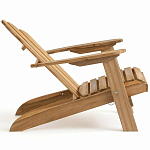 Уличное кресло из массива акации Adirondack Wooden Chair Natural варинант исполнения - 5 | Loft Concept в Рязани