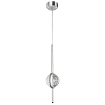 Подвесной светильник с плафоном из хрустального шара Crystal Bubbles Chrome Hanging Lamp варинант исполнения - 2 | Loft Concept в Рязани