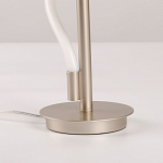 Настольная лампа белым изогнутым плафоном на круглой подставке Luke Lampco Tracer Lamp варинант исполнения - 11 | Loft Concept в Рязани