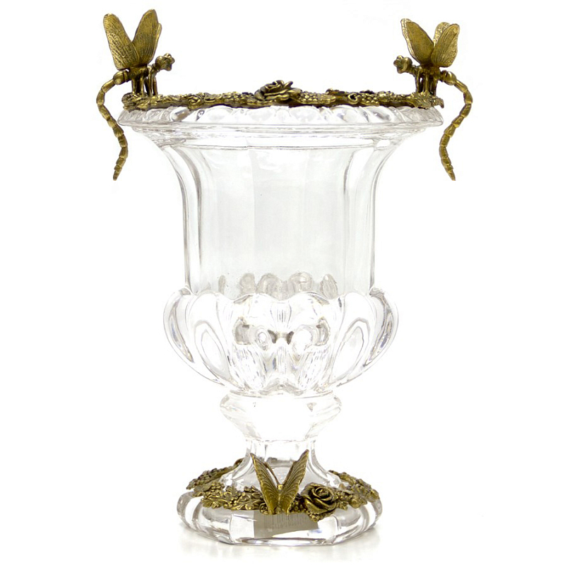 Ваза Transparent Goblet Прозрачный (Transparent) Бронза Ваза Transparent Goblet Прозрачный (Transparent) Бронза в Рязани | Loft Concept