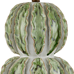 Настольная лампа с фактурным основанием с сочетании белого и зеленого цветов Festoon варинант исполнения - 1 | Loft Concept в Рязани