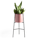 Кашпо из металла Elevated Planters розовое варинант исполнения - 1 | Loft Concept в Рязани