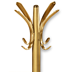 Вешалка золотого цвета с 4-мя крючками из пластика Curves Hangers варинант исполнения - 2 | Loft Concept в Рязани