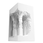 Встраиваемый в стену гипсовый светильник под покраску с колоннами и арками в античном стиле Antiquity Athena варинант исполнения - 6 | Loft Concept в Рязани