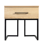 Тумба прикроватная с ящиком в стиле лофт Urban Style Space 2 варинант исполнения - 3 | Loft Concept в Рязани