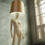Лампа MANNEQUIN LAMP с абажуром изгибы тела варинант исполнения - 7 | Loft Concept в Рязани