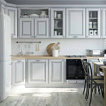 Угловая кухня в стиле Прованс из массива дерева Colombe Provence Kitchen Set варинант исполнения - 1 | Loft Concept в Рязани