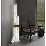 Торшер геометрический с тремя мраморными плафонами Marble Tripod варинант исполнения - 6 | Loft Concept в Рязани